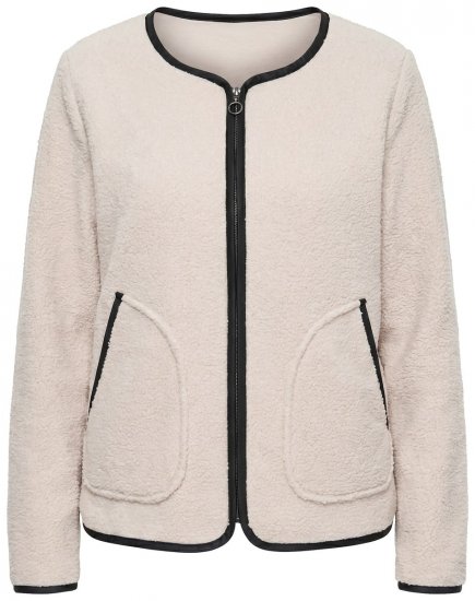 Ulla Popken 853685 Veste teddy Champagne - Vestes - Vestes grande taille pour femme