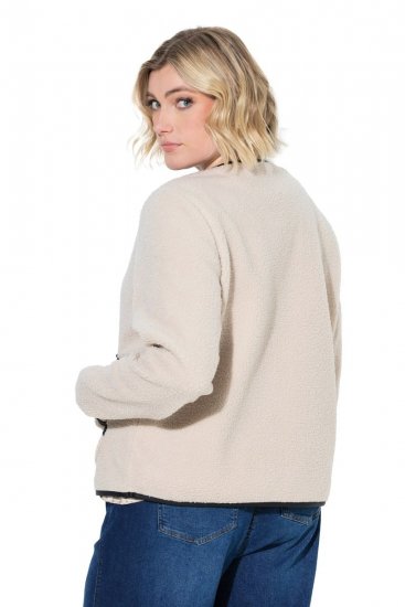 Ulla Popken 853685 Veste teddy Champagne - Vestes - Vestes grande taille pour femme