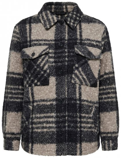 Ulla Popken 853709 Veste teddy Beige - Vestes - Vestes grande taille pour femme