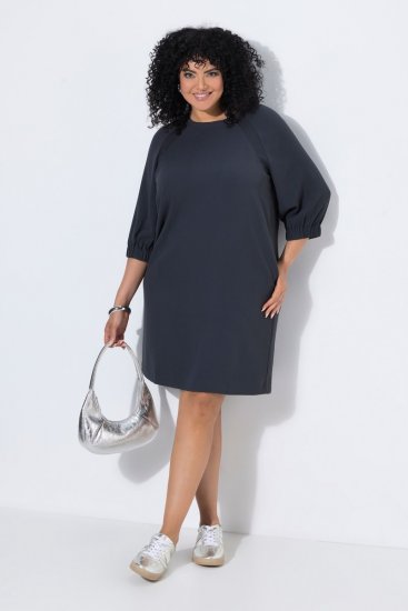 Ulla Popken 853946 Robe à manches 3/4 Vert olive - Robes - Des robes dans toutes les tailles