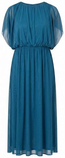 Ulla Popken 854031 Robe longue sans manches Pétrole - Robes maxi - Robes longues pour femmes rondes