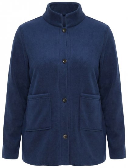 Ulla Popken 854200 Veste polaire Bleu marine - Vestes - Vestes grande taille pour femme