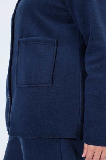 Ulla Popken 854200 Veste polaire Bleu marine - Vestes - Vestes grande taille pour femme