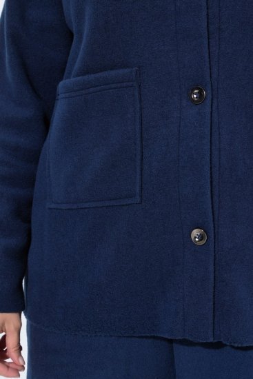 Ulla Popken 854200 Veste polaire Bleu marine - Vestes - Vestes grande taille pour femme