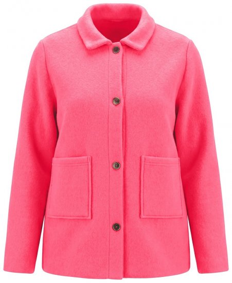 Ulla Popken 854200 Veste polaire Rose - Vestes - Vestes grande taille pour femme