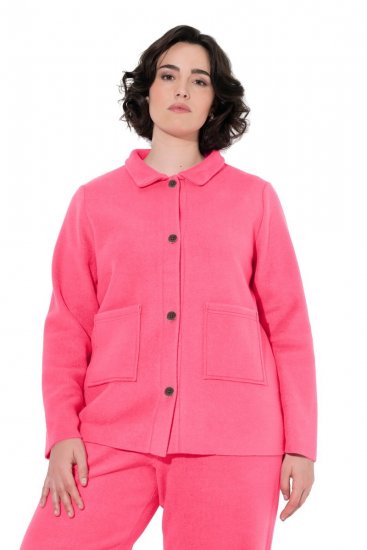 Ulla Popken 854200 Veste polaire Rose - Vestes - Vestes grande taille pour femme