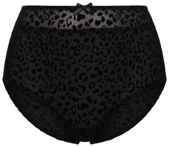 Ulla Popken 854551 Boxers à imprimé animal Noir - Culottes - 