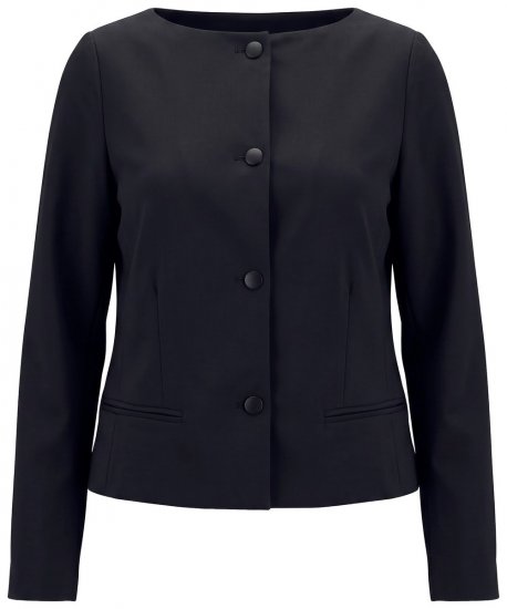 Ulla Popken 855136 Blazer stretch Noir - Blazers - Vestes blazer pour femme, grandes tailles