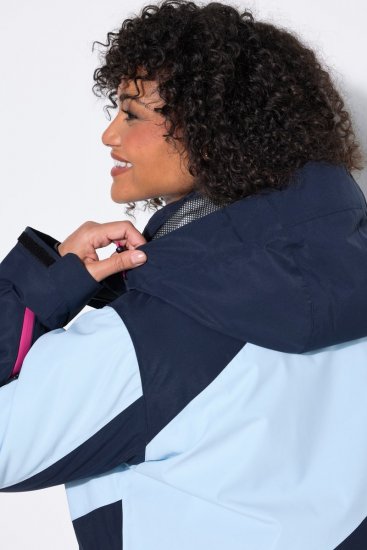 Ulla Popken 855307 Veste de ski HYPRAR à capuche amovible Bleu marine - Vêtements de ski - 