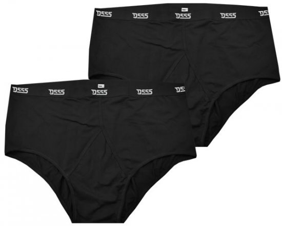 D555 Thompson Briefs Underwear 2-pack Black - Sous-vêtements & bain - Sous-vêtements Grande Taille