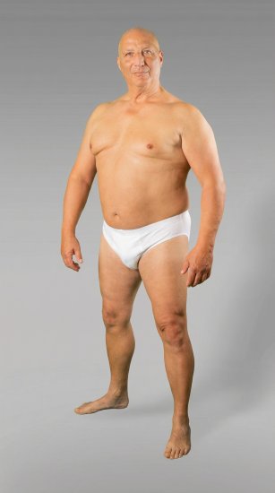 20 Nodi 934 Stretch Cotton Briefs White - Slip - Slip grande taille pour homme