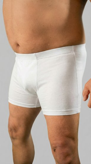 20 Nodi 978 Stretch Cotton Boxer with Internal Elastic Band White - Boxers - Caleçons Grande Taille 