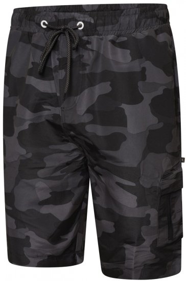 Kam Jeans 3010 Short de bain à imprimé camouflage gris foncé - Sous-vêtements & bain - Sous-vêtements Grande Taille