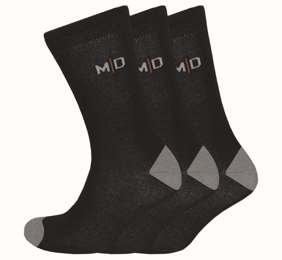 Motley Denim Alex Socks 3-Pack Black - Sous-vêtements & Bain - Sous-vêtements Grande Taille
