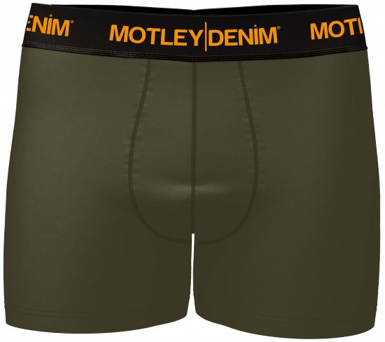 Motley Denim Amsterdam Boxershorts Dark Khaki 2-pack - Sous-vêtements & bain - Sous-vêtements Grande Taille