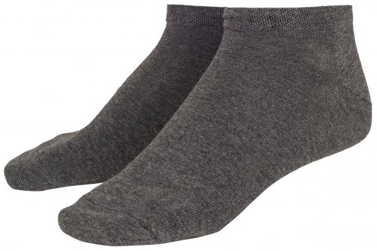 Adamo Anton sneaker-socks Charcoal 4-pack - Sous-vêtements & Bain - Sous-vêtements Grande Taille