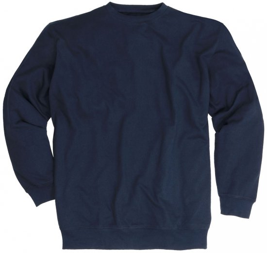 Adamo Athen Crew neck Sweatshirt Navy - Sweatshirts & hoodies - Sweatshirts/Hoodies grande taille homme