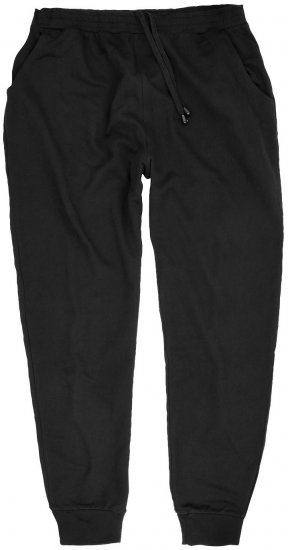 Adamo Athen Sweatpants with Cuffs Black - Pantalons/shorts de survêtement - Survêtement/jogging grandes tailles
