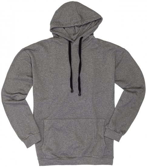 Adamo Athen Hoodie without Zipper Grey - Sweatshirts & hoodies - Sweatshirts/Hoodies grande taille homme