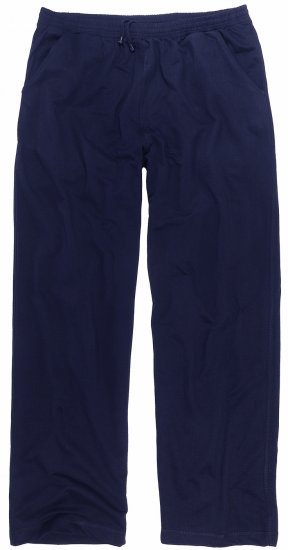Adamo Athen Sweatpants with Open Hem Navy - Pantalons/shorts de survêtement - Survêtement/jogging grandes tailles