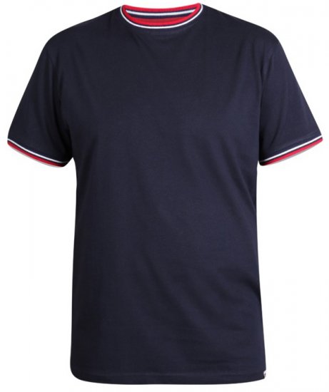 D555 Bates T-shirt Navy - T-shirts - T-shirts Homme Grande Taille