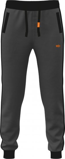 Motley Denim Bremen Sweatpants Charcoal/Black - Pantalons/shorts de survêtement - Survêtement/jogging grandes tailles