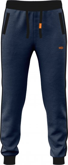 Motley Denim Bremen Sweatpants Dark Indigo/Black - Pantalons/shorts de survêtement - Survêtement/jogging grandes tailles