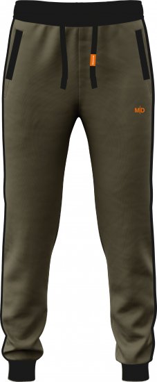 Motley Denim Bremen Sweatpants Dark Khaki/Black - Pantalons/shorts de survêtement - Survêtement/jogging grandes tailles