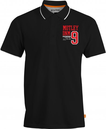 Motley Denim Brighton Polo Black - Polos - Polos homme grande taille