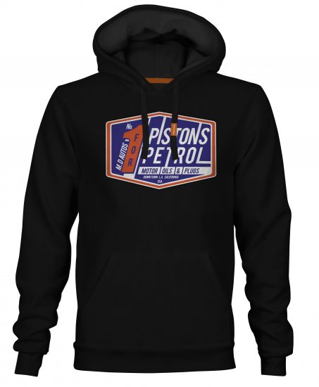 Motley Denim Bromley Hoodie Black - Sweatshirts & hoodies - Sweatshirts/Hoodies grande taille homme