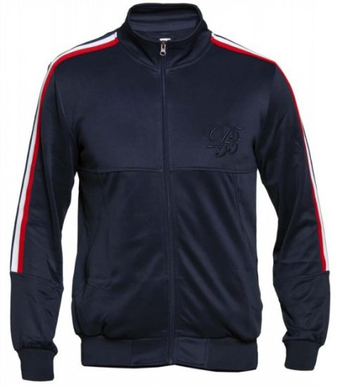 D555 Brookes Couture Zip Up Navy - Sweatshirts & hoodies - Sweatshirts/Hoodies grande taille homme
