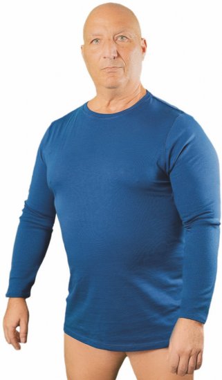 20 Nodi Carbino Sports T-Shirt Long Sleeve Blue - Vêtements d'entraînement - Vêtements d'entraînement grande taille pour hommes