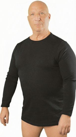 20 Nodi Carbino Long Sleeve Sport T-Shirt Black - T-shirts à manches longues - T-shirts à Manches Longues Homme Grandes Tailles