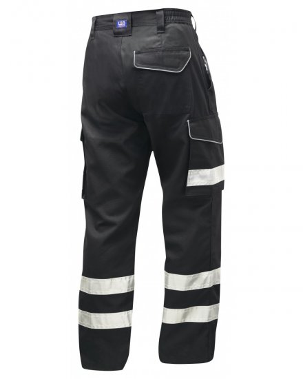 Leo Ilfracombe Cargo Pants Black - Vêtements de travail - Vêtements de travail grandes tailles