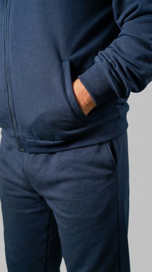 20 Nodi Ostro Stretch Fleece Cotton Tracksuit Navy - Survêtements - Survêtements homme grande taille