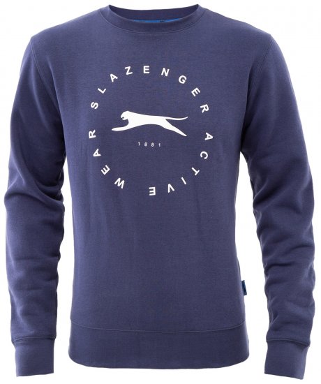 Slazenger Dean Sweatshirt Navy - Sweatshirts & hoodies - Sweatshirts/Hoodies grande taille homme