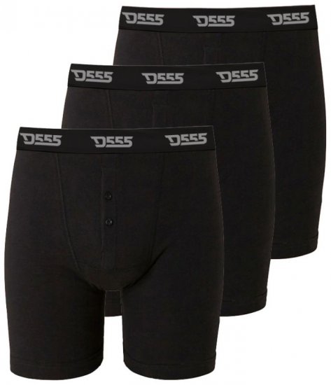 D555 Driver Boxershorts 3-pack Black - Sous-vêtements & bain - Sous-vêtements Grande Taille