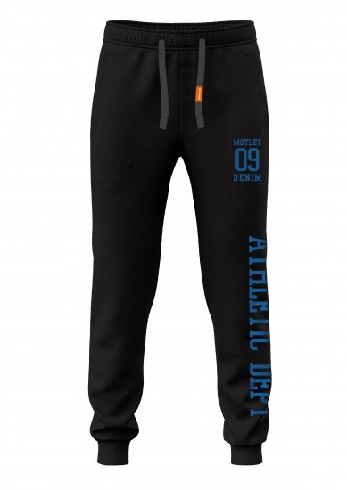 Motley Denim Dublin Sweatpants Black - Pantalons/shorts de survêtement - Survêtement/jogging grandes tailles