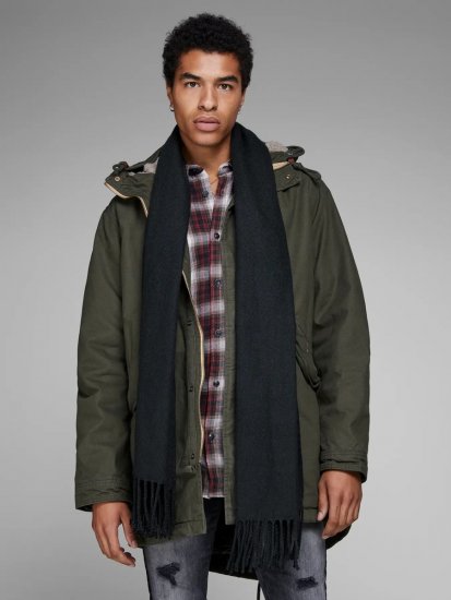 Jack & Jones Solid Écharpe Noir - Écharpes - 