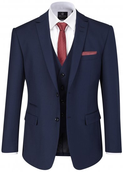 Skopes Kennedy Suit jacket Royal Blue - Costumes - Costumes grandes tailles 