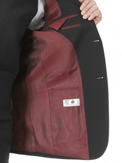 Skopes Darwin Suit jacket Black stripe - Costumes - Costumes grandes tailles 