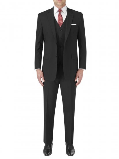 Skopes Darwin Suit jacket Black stripe - Costumes - Costumes grandes tailles 