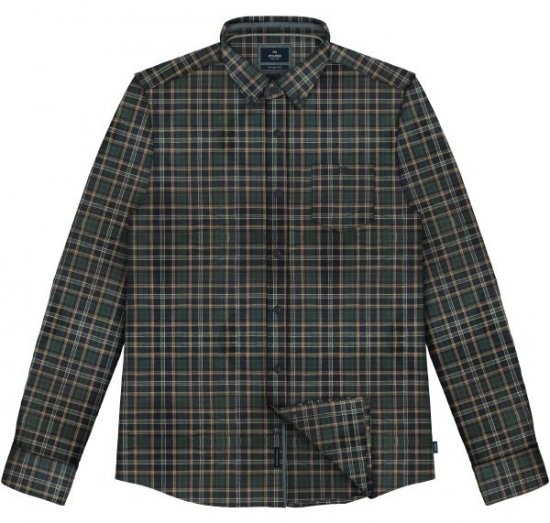 Double Outfitters FS-5230 Chemise à carreaux Vert foncé/Beige - Chemises - Chemises Grandes Tailles Hommes