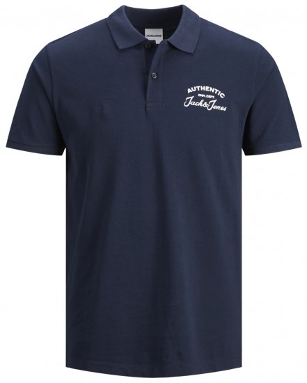 Jack & Jones JJHERO Polo Navy - Polos - Polos homme grande taille