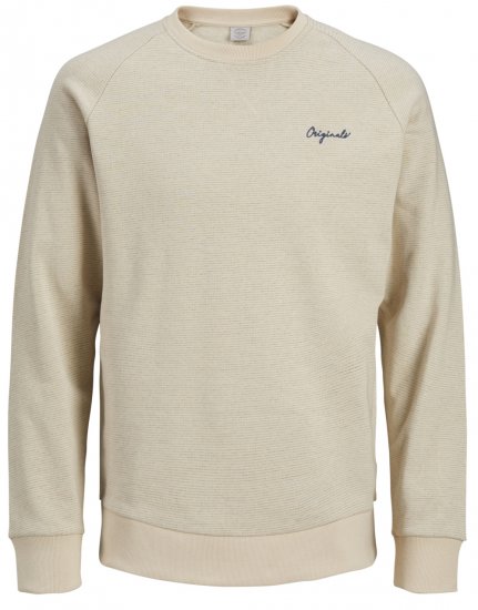 Jack & Jones Hide Sweatshirt Oatmeal - Sweatshirts & hoodies - Sweatshirts/Hoodies grande taille homme