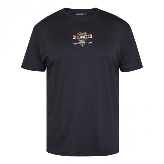 North Latitude T-Shirt With Print Noir - T-shirts - T-shirts Homme Grande Taille