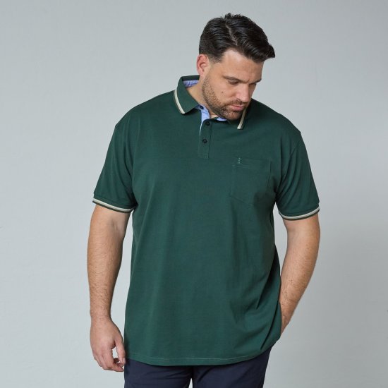 North Latitude Superflex Polo Vert/Kaki - Polos - Polos homme grande taille