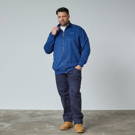 North Latitude Sweat Cardigan Bleu - TALL sweatshirts - Sweatshirts TALL pour hommes grands