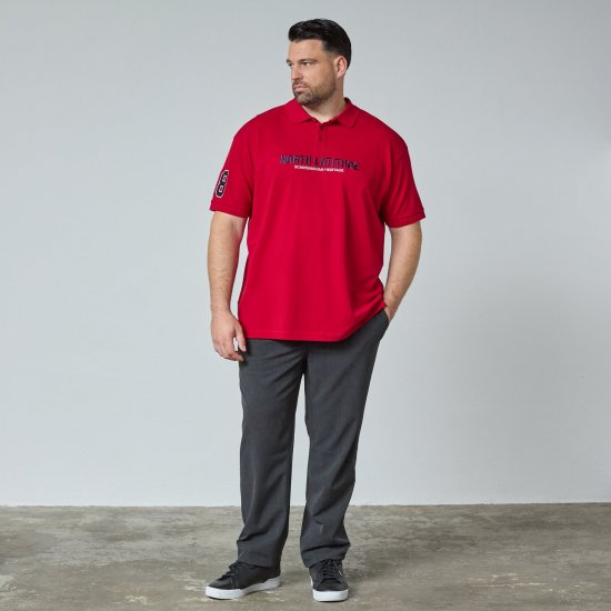 North Latitude Logo Polo Jaune/Orange - TALL polos - Polos coupe TALL pour hommes grands