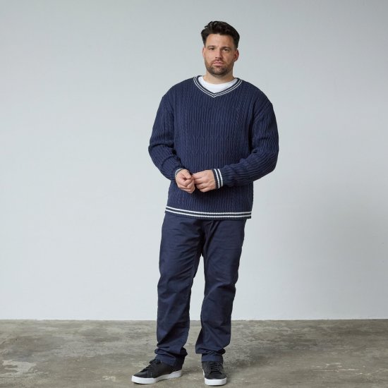 North Latitude V-Neck Knit Bleu marine - TALL sweatshirts - Sweatshirts TALL pour hommes grands